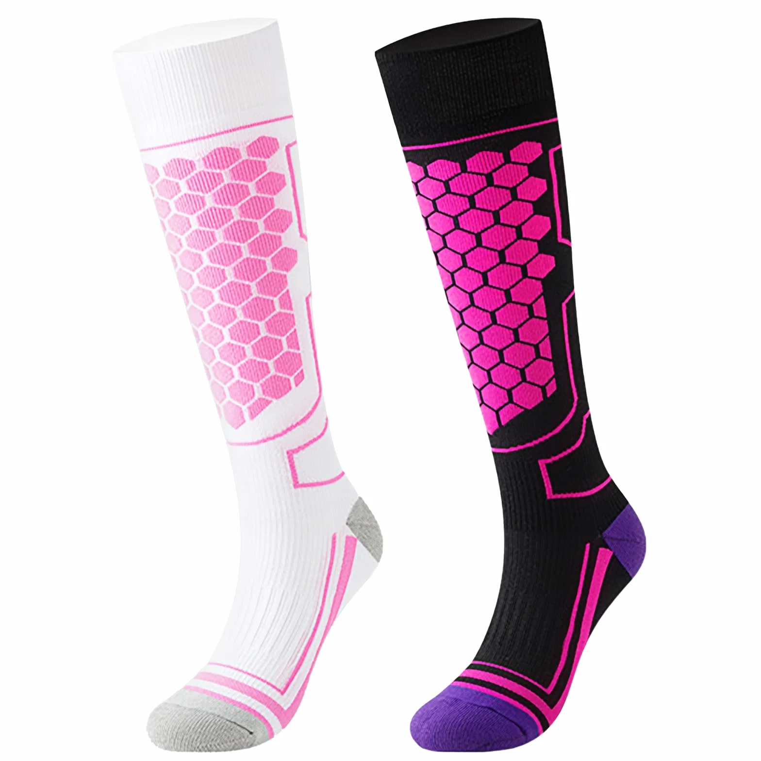 Calcetines Térmicos De Esquí Paquete De 2 Para Hombre y Mujer, Calcetines Invierno Frio Extremo, Para Esquiar, Snowboard, Deportes De Invierno Al Aire Libre