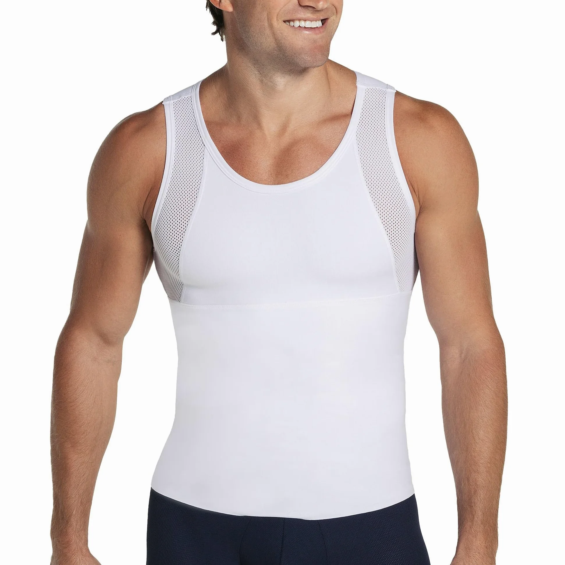 Leo Camiseta sin Mangas de Compresión Hombre - Faja Reductora para Hombre Individual o Paquete