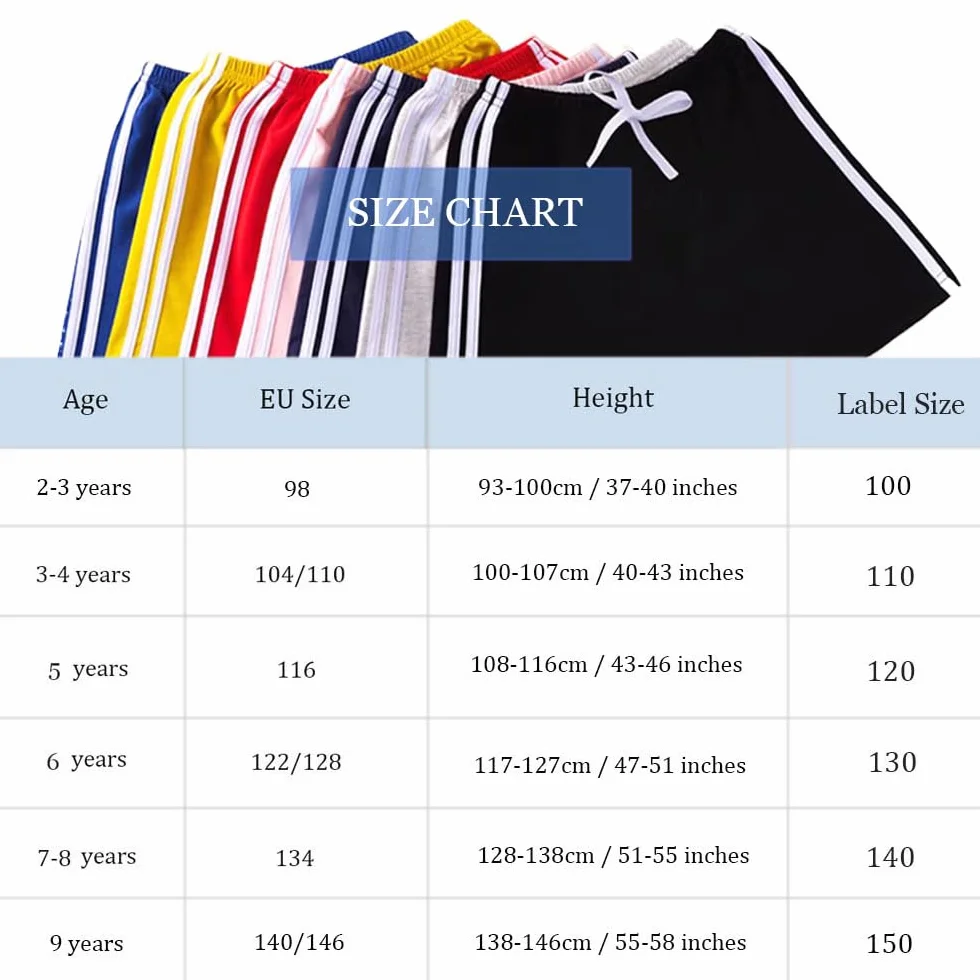 FedMois Pantalones Cortos con Cintura Elástica de Algodón para Niño (Pack de 3)