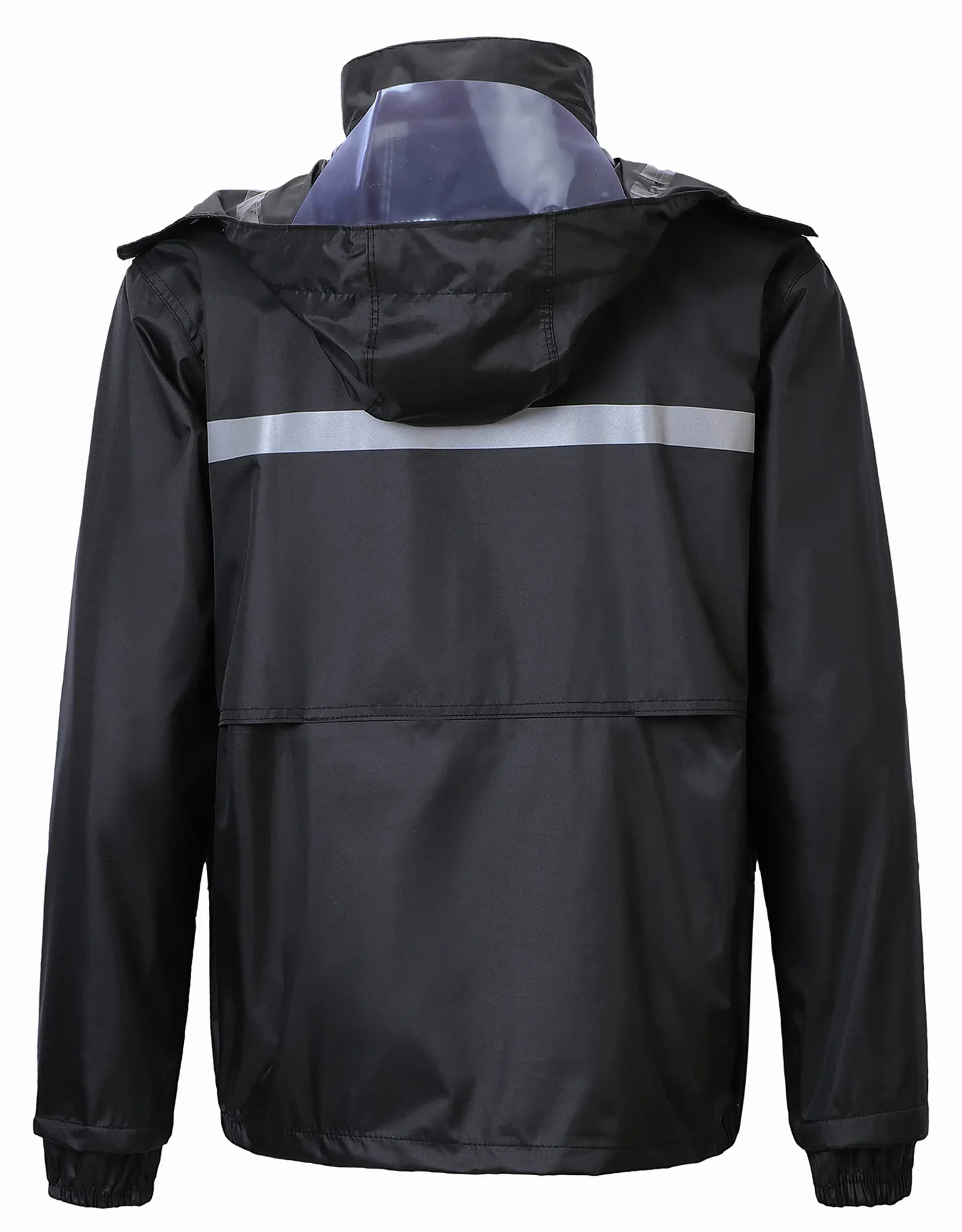 Traje de Lluvia Para Hombres 2 Piezas Impermeable Conjunto de Chaqueta y Pantalón de Lluvia Traje Impermeable de Trabajo Reflectante