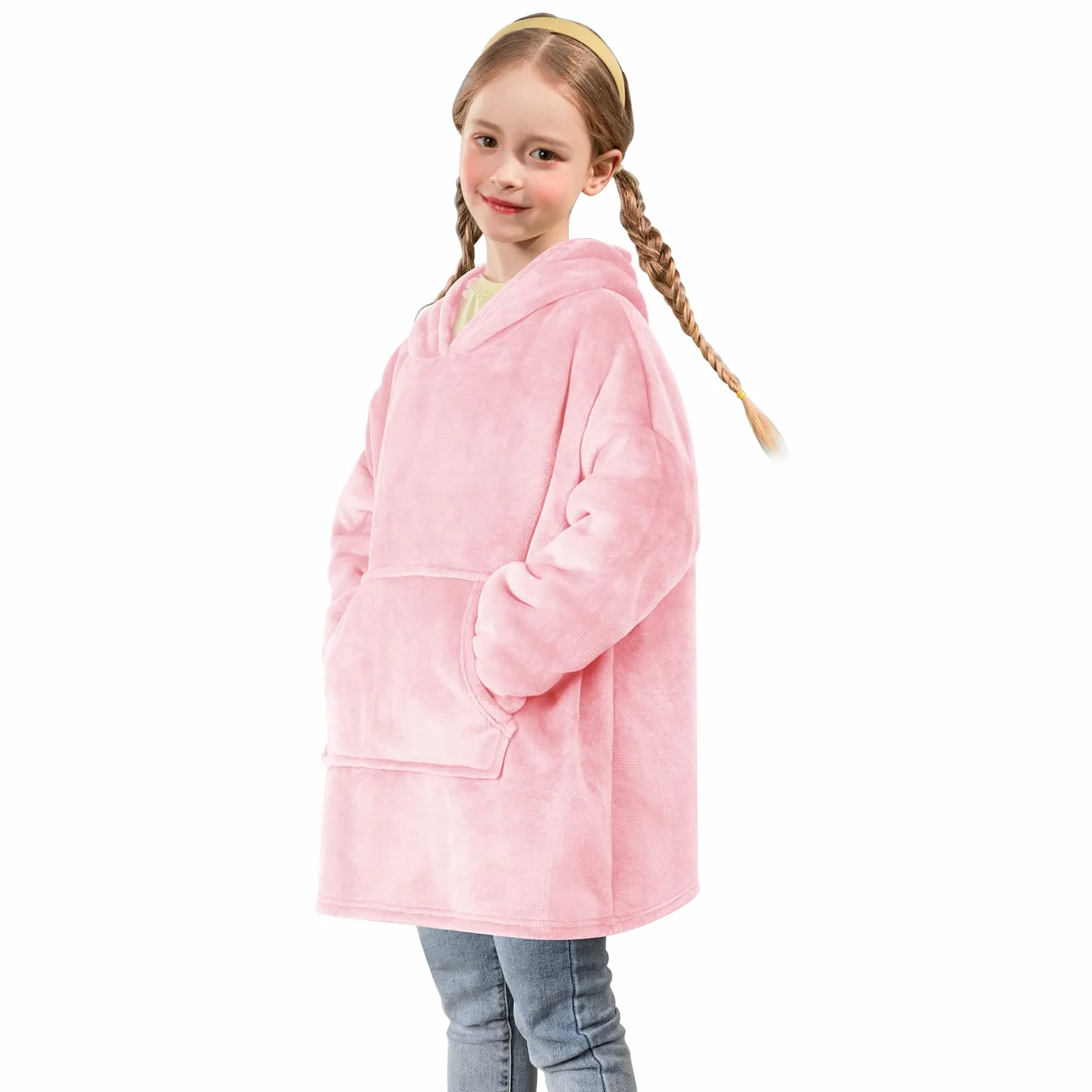 Uplayteck Sudadera con Capucha para Niños, Pijama con Capucha Grande, Suave y Cálida, Acogedora, Batamanta Oversize Niños, para Uso en Interiores y Exteriores.