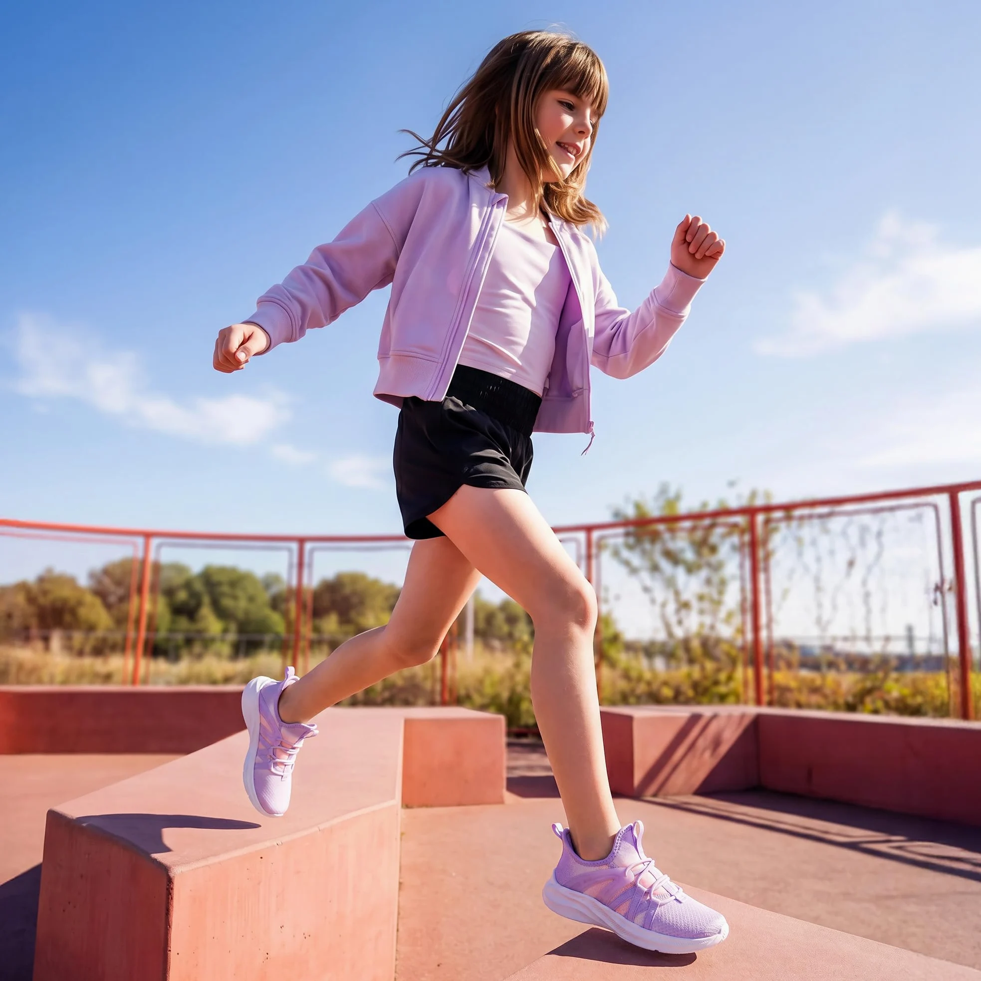 DREAM PAIRS Zapatillas Running Niños y Niñas | Malla Ultra Ligera de Colegio, Solo 105g, Calzado Fácil Sin Cordones, Suela TPR Flexible, Puntera Anti-Impactos
