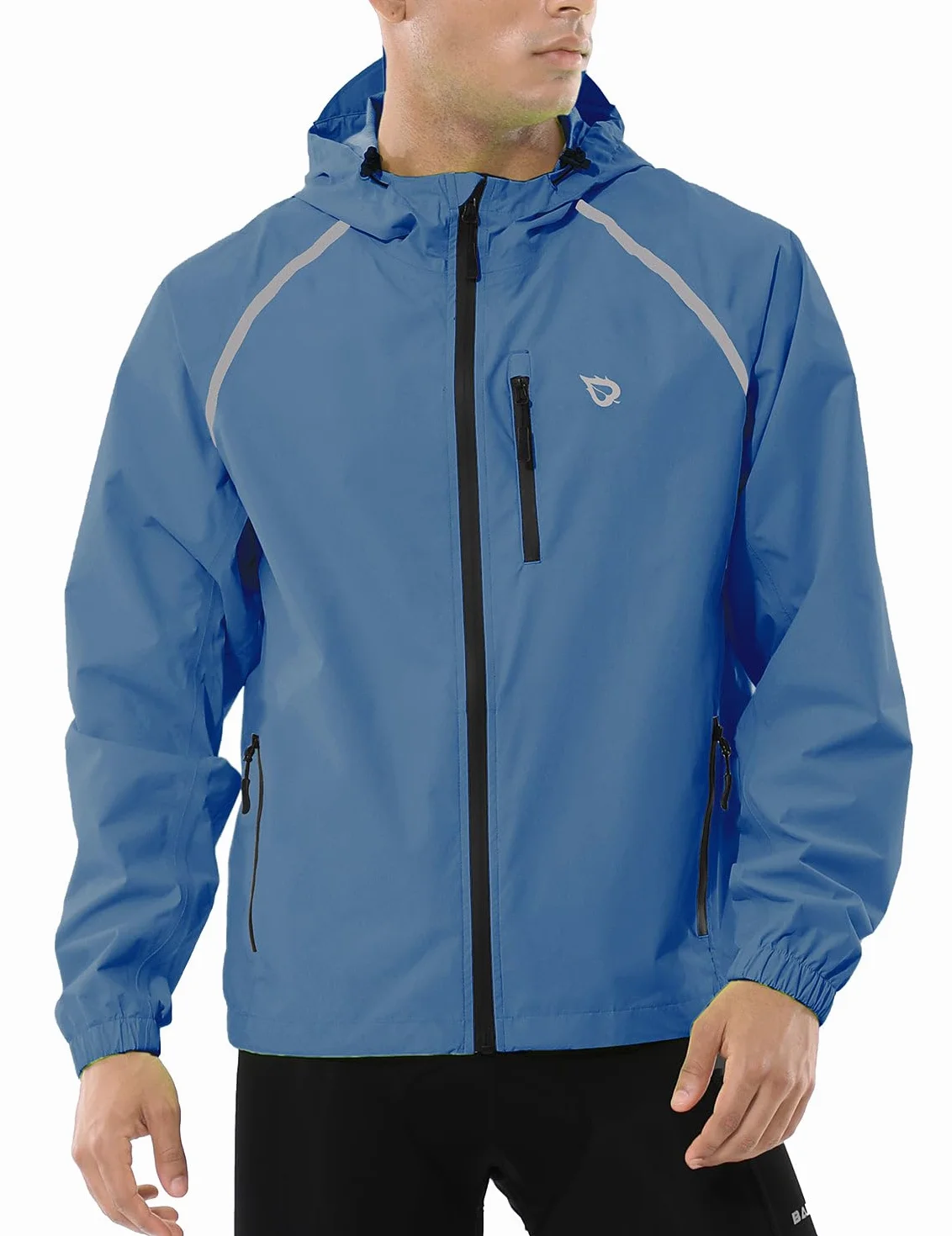baleaf Chaqueta Impermeable Ciclismo Hombre Transpirable Secado Rápido Cortavientos con Bolsillos