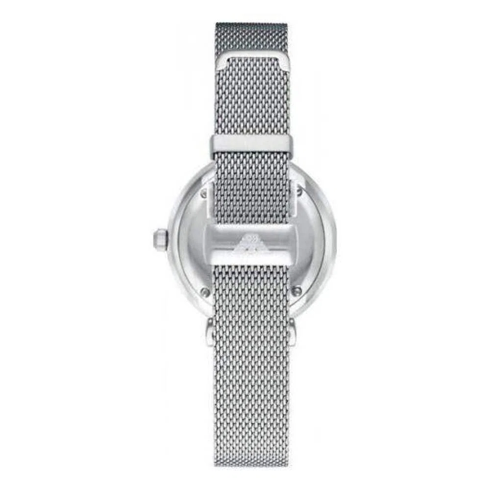 Emporio Armani Reloj para Mujer, 32mm Movimiento de Cuarzo a Dos Agujas con Correa de Acero en Tono Plateado
