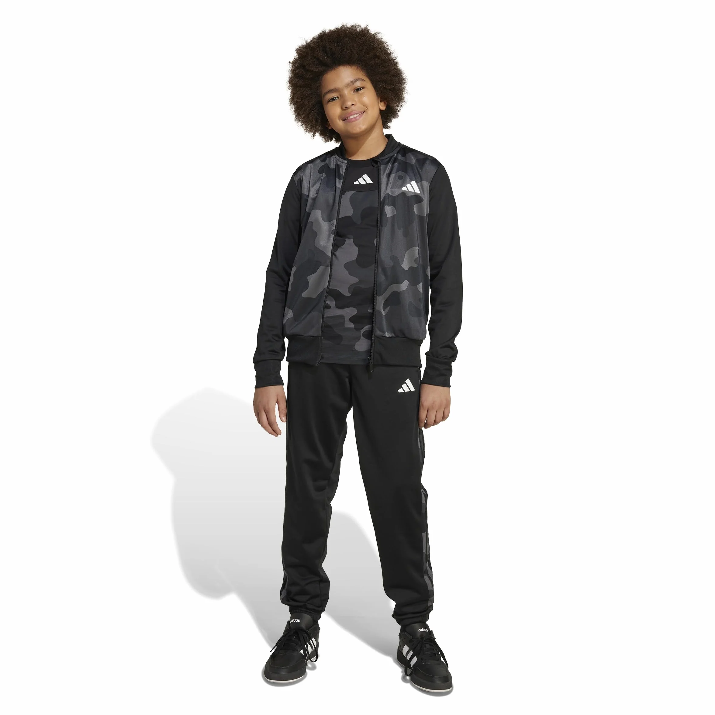 adidas Unisex Kids' Chándal Seasonal Essential Kids Camouflage Tricot 3-Stripes All Over Printed