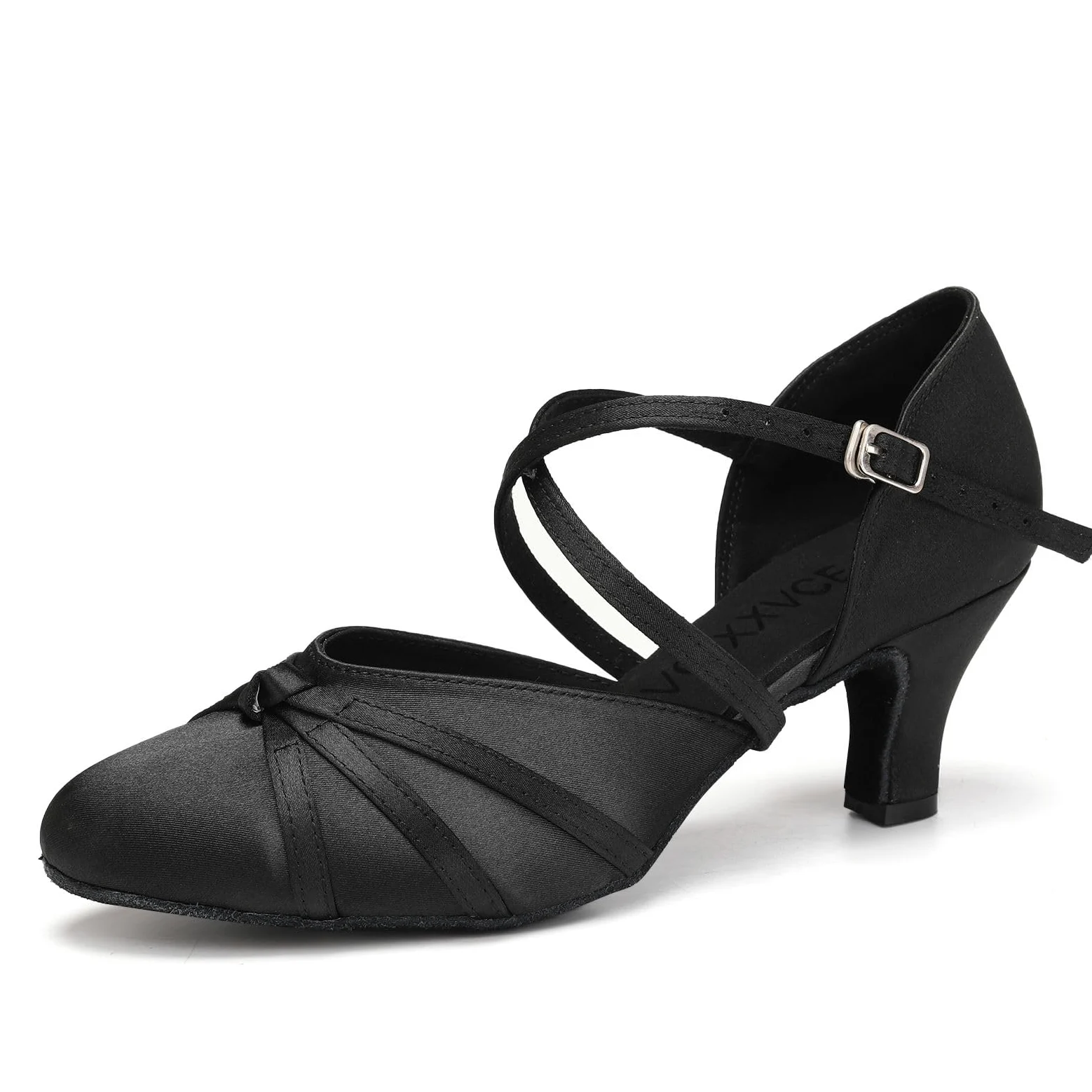 Zapatos de Baile de Salón Mujer Satén Cerrados Salsa y Bachata Tango Vals Zapatos de Danza