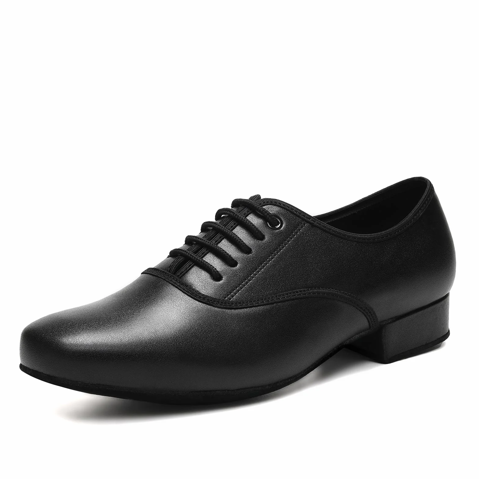Zapatos de Baile Latino Hombre con Cordones Moderno de tacón bajo Tango práctic de salón,Modelo-PUNMD