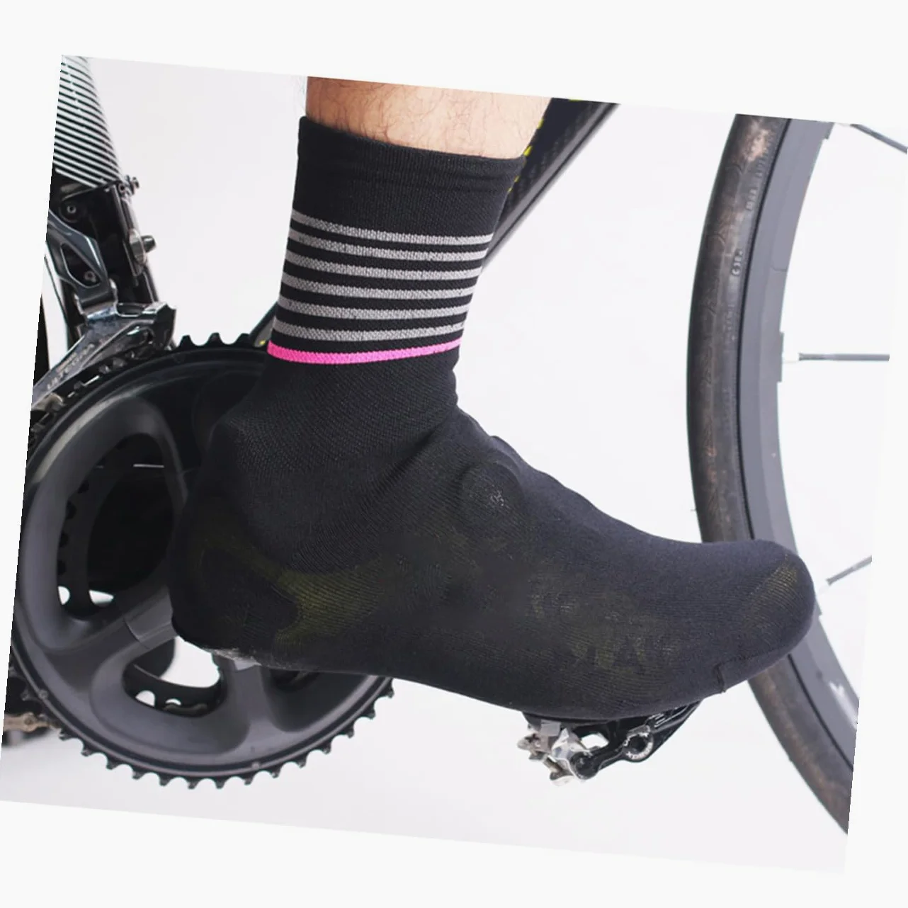 Hemobllo Cubrezapatos para Ciclismo Zapato Ciclista Cubrezapatillas De Ciclismo Hombres Cubre Puntas De Ciclismo Cubiertas De Zapatos Cubierta De Zapatos De Bicicleta Prueba Black