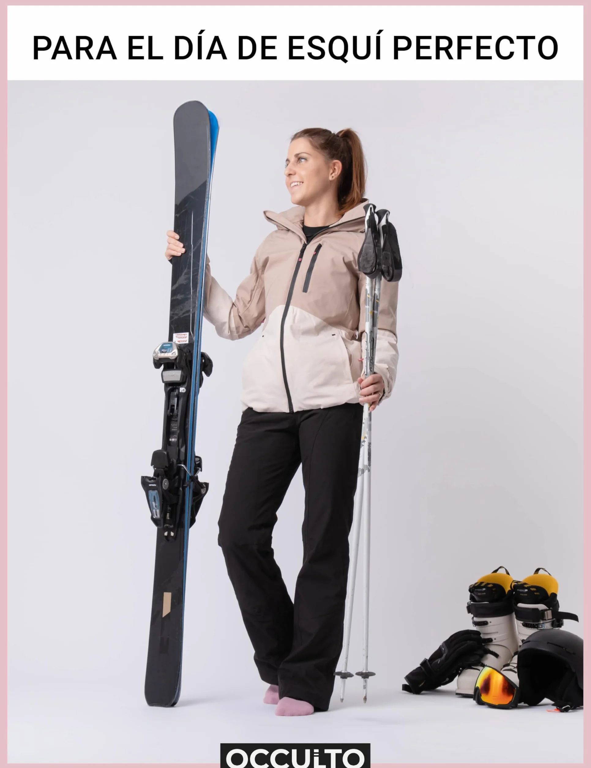 Occulto Calcetines de Esquí de Compresion para Mujer & Hombre 2 pares (modelo: Taylor)