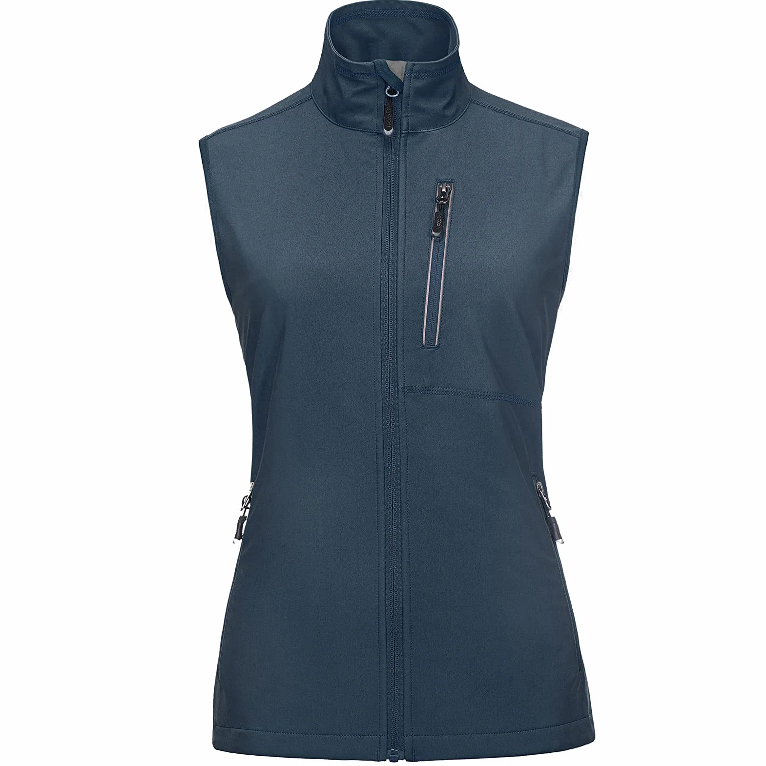 Chaleco Outdoor Mujer Soft Shell Sin Mangas Cortaviento Impermeable Transpirable Running