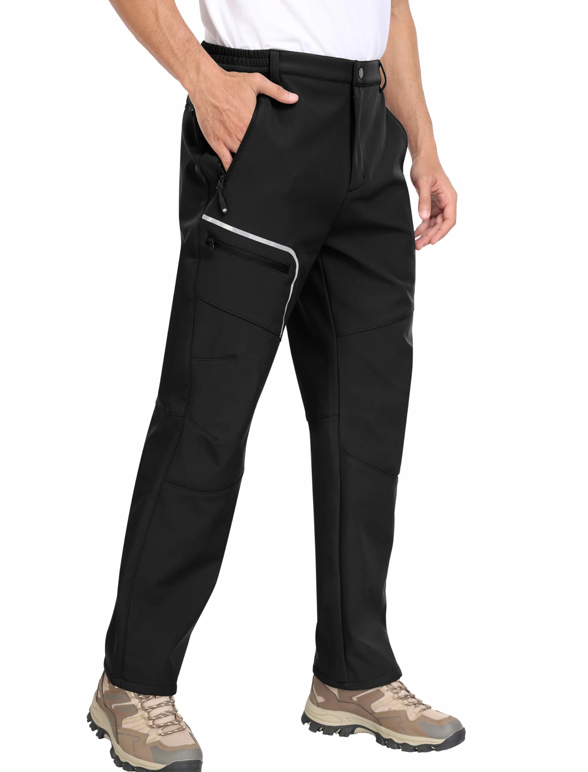 MoFiz Pantalones de Nieve Impermeables Montaña Softshell Invierno Trekking