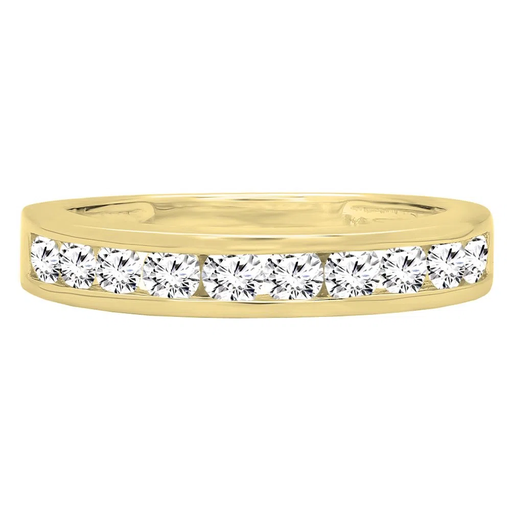 DazzlingRock Collection 10 quilates oro amarillo redonda H-I Diamante cultivado en laboratorio
