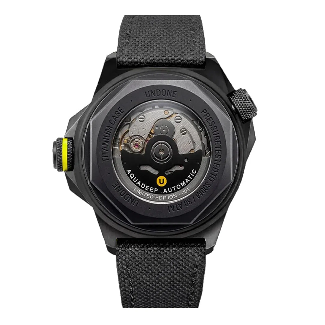 Undone Aquadeep Submerge - Reloj de hombre automático de titanio y carbono, Cordura