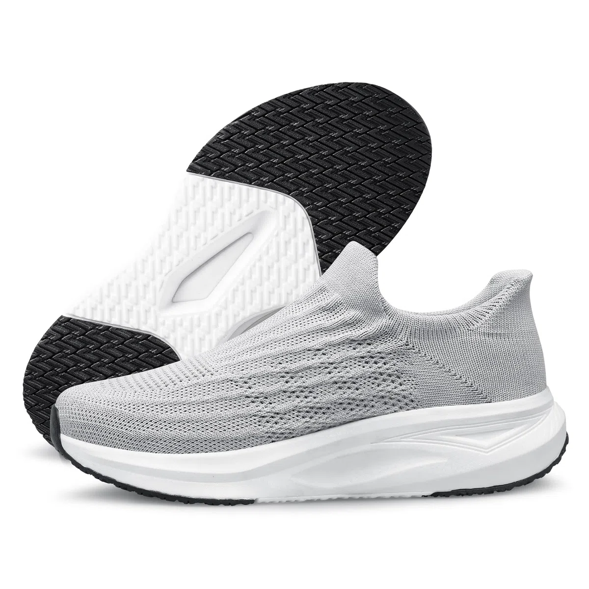 vibdiv Zapatos sin cordones para mujer, zapatos deportivos sin cordones, informales, cómodos