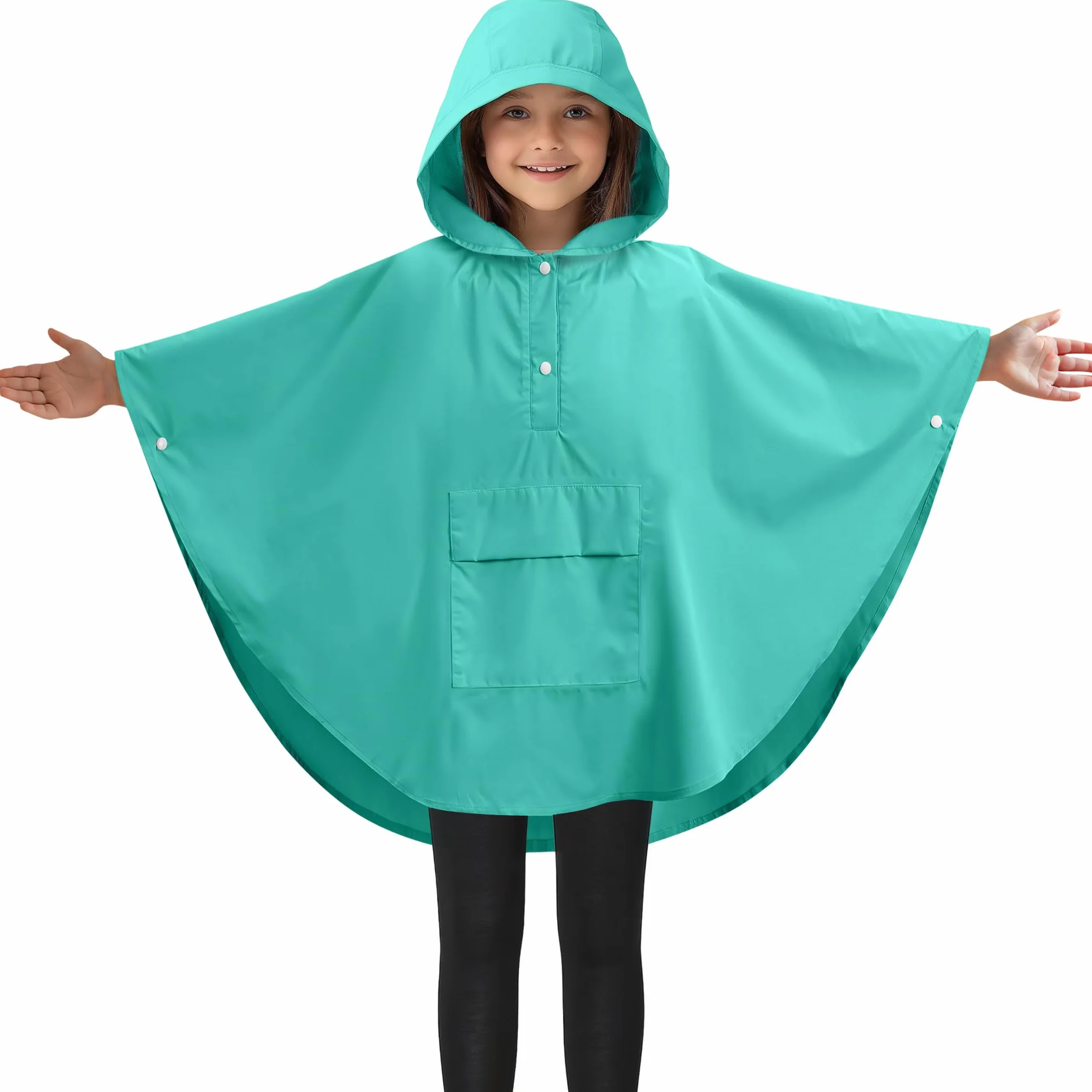 JEMIDI Poncho Impermeable Niño - Capa de Lluvia Infantil Mágica con Cambio de Color al Contacto con Agua - Con Bolsa de Transporte - Poncho Lluvia Niña Niño 3-5 Años - Morado