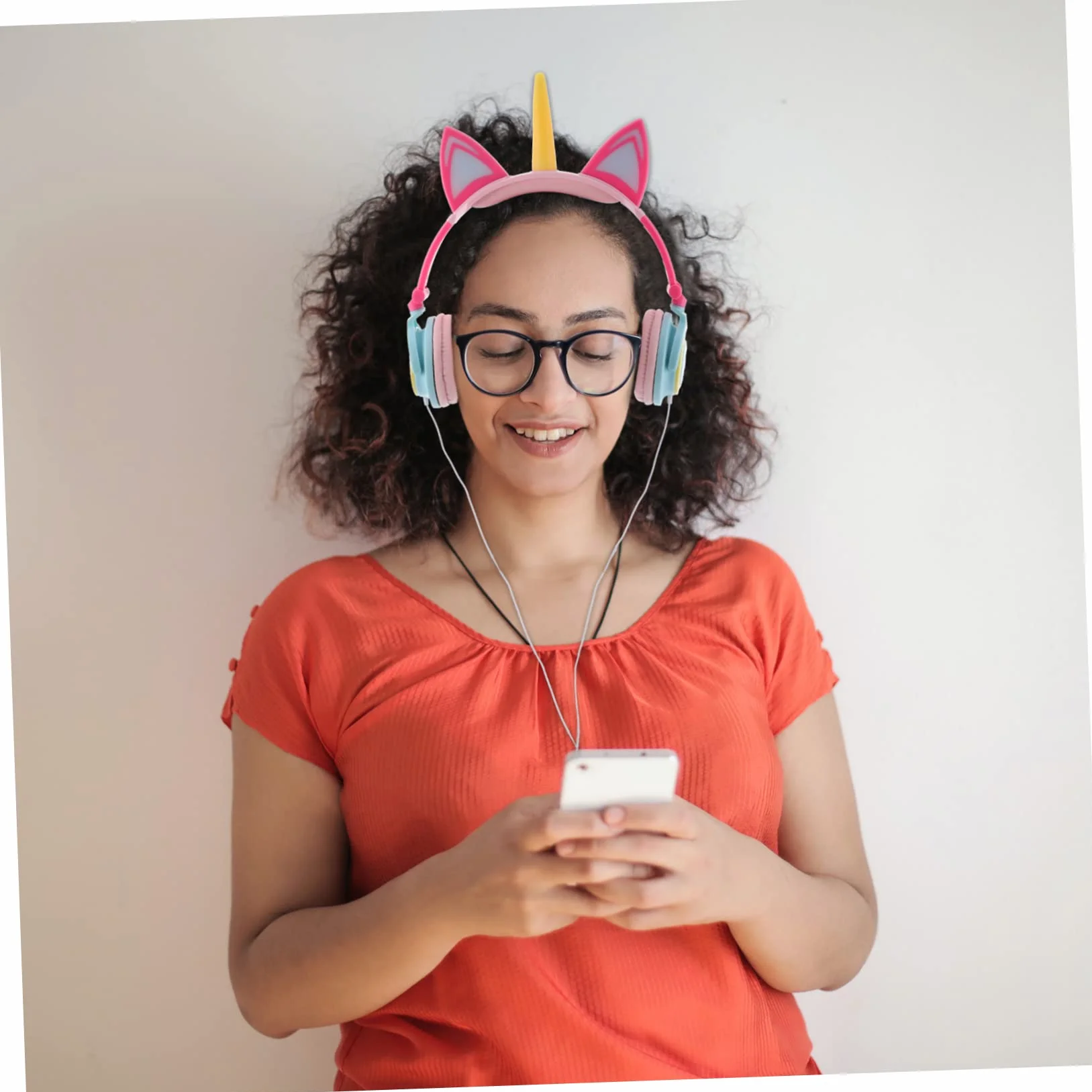 Auriculares De Unicornio Brillantes para Niñas Forma De Unicornio Fabricados Resistente para Jugar El Parque o Fiestas De Cumpleaños