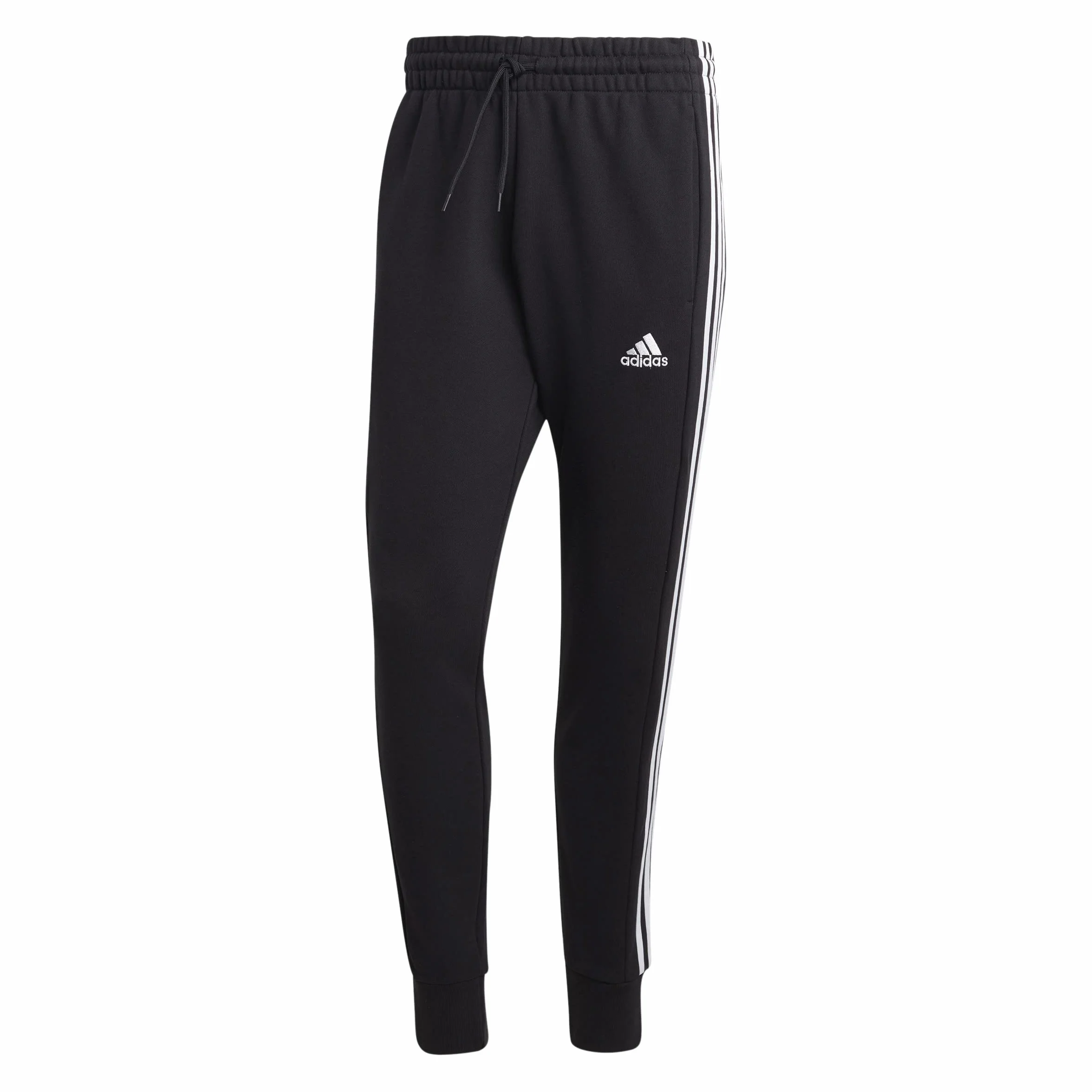 adidas Essentials French Terry Tapered Cuff 3-Stripes Pants - Pants Hombre