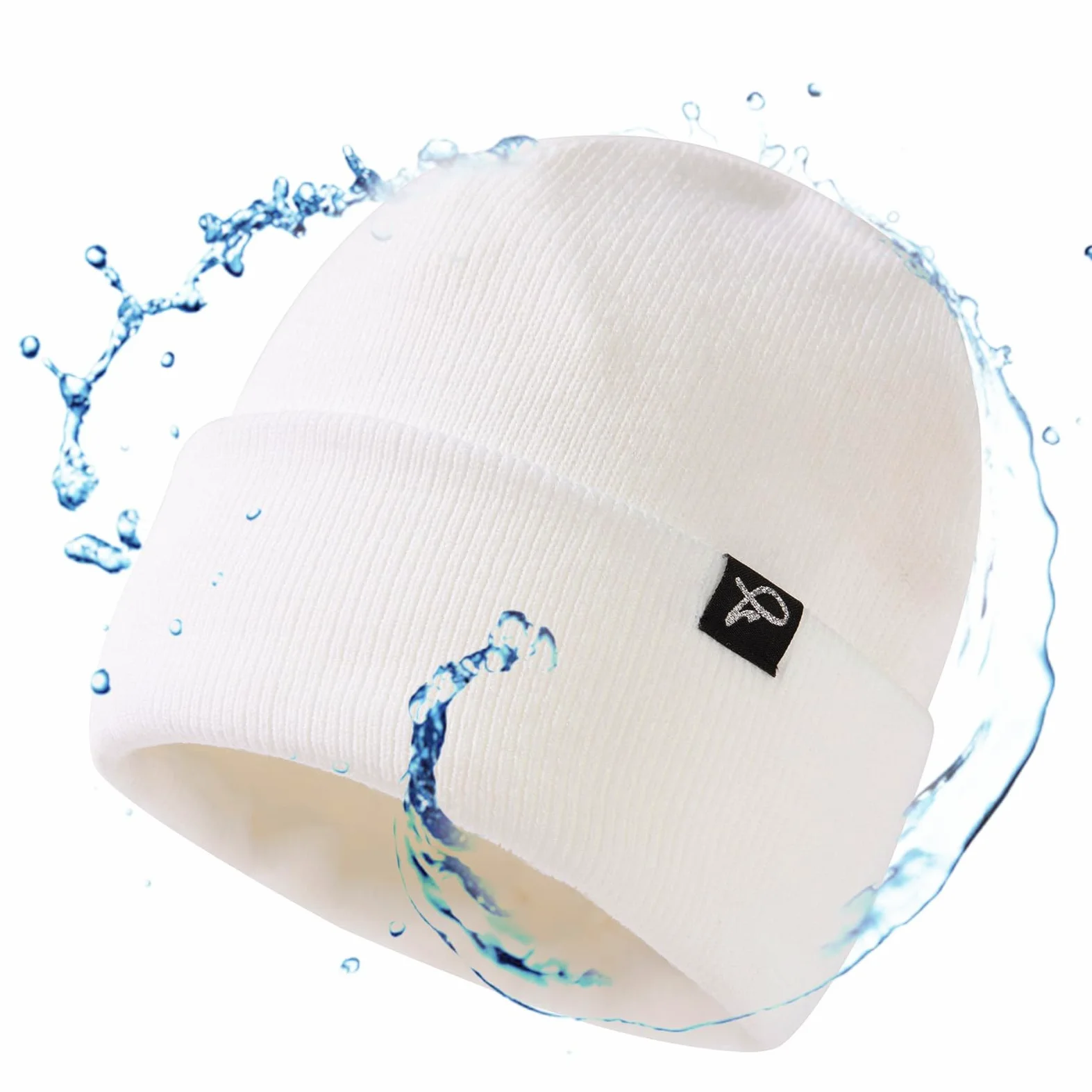 TOP-EX Dryknit - Gorro de invierno impermeable de gran tamaño XL XXL con forro polar para hombre