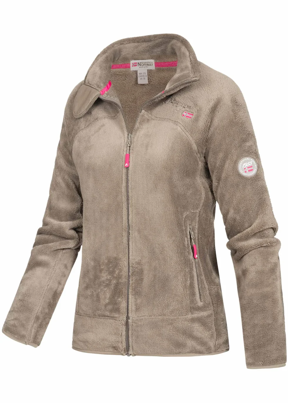 Geographical Norway Upaline Lady Chaqueta Forro Polar Mujer Cremallera Manga Larga Piel Suave Aire Libre