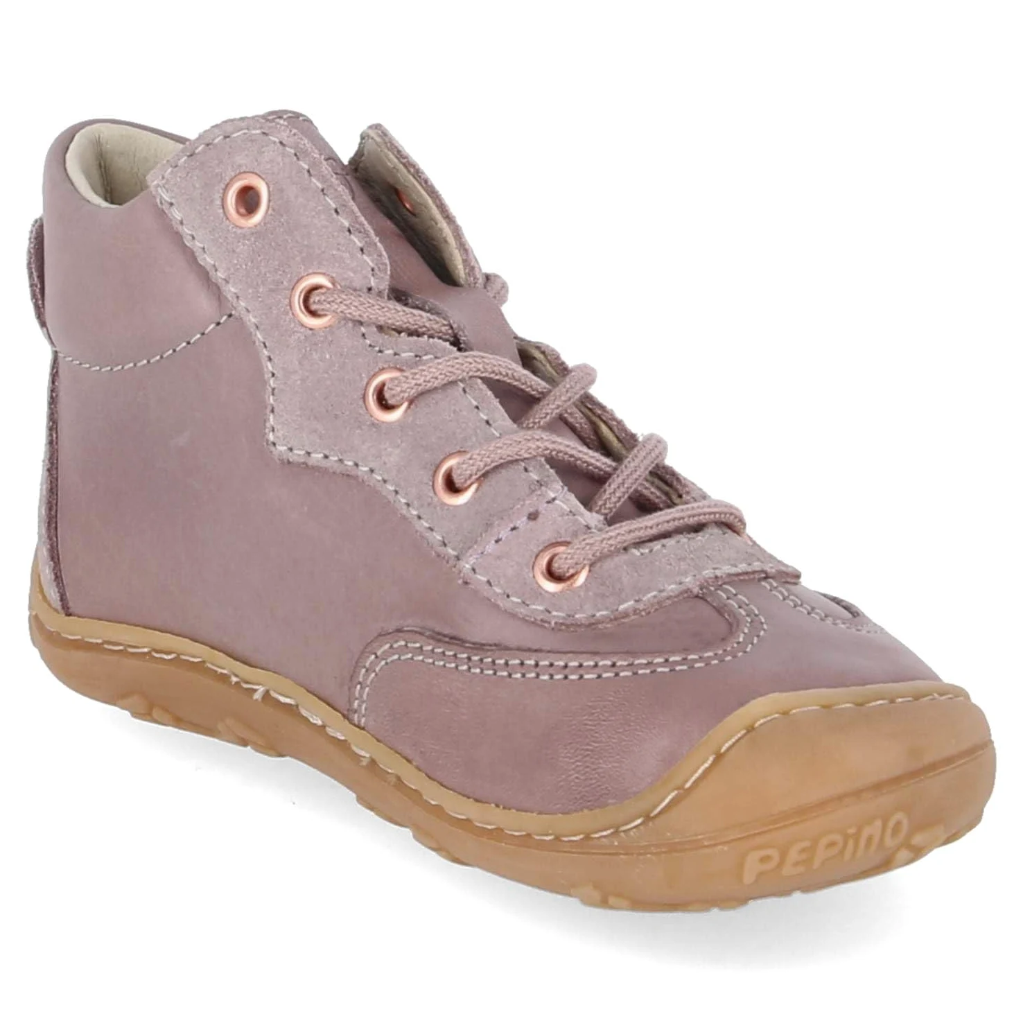 PEPINO 50 1205402/310 - Zapatillas unisex para aprender a andar, piel lisa, color morado, talla 18