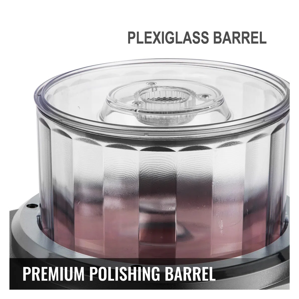 EDEDE Pulidor de Joyas con Vaso magnético KT-185, Mini máquina de Acabado de Metal AC 110V/220V, pulidora de Piezas de precisión Dorada