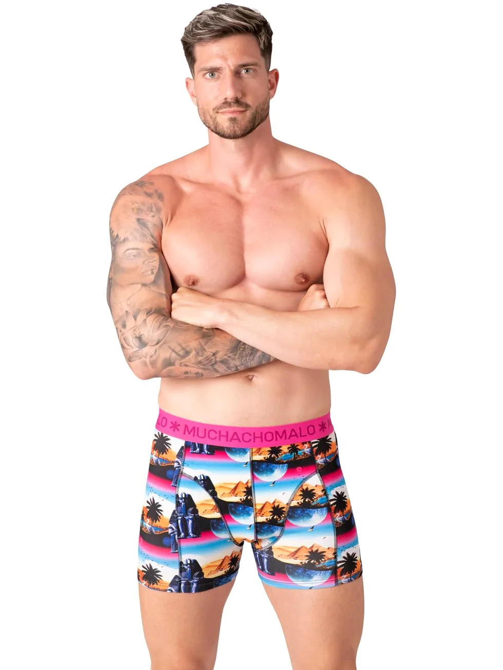 Muchachomalo Hombre Bóxer 12-Pack, Estampado, Algodón, Cinturilla Elástica