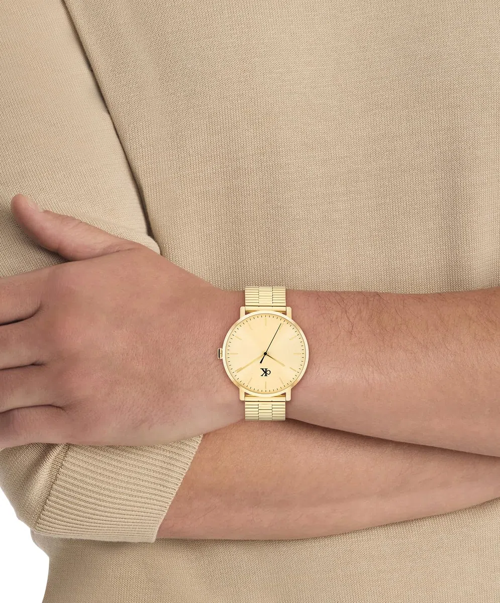 Calvin Klein Reloj con Movimiento de Cuarzo de Tres Manecillas Collectión CK Real con Correa de Acero Inoxidable