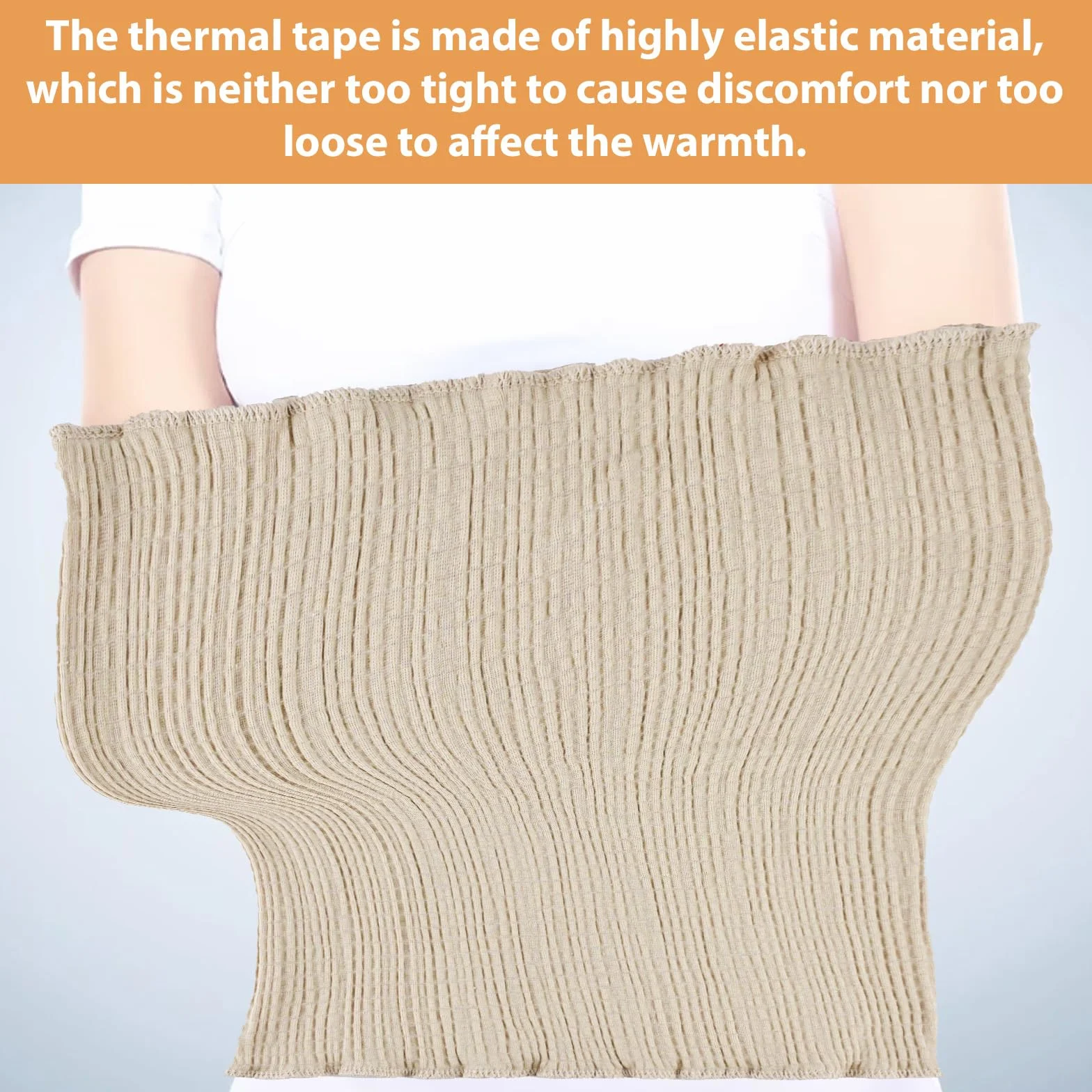 NAROSEBE Cintura Termica Lumbar Calentador de Riñones de Cachemira Suave Cinturón de Calor Cintura invierno para Mujer y Hombre para Primavera, Otoño e Invierno, Cintura Elástica Fino, Color de Piel