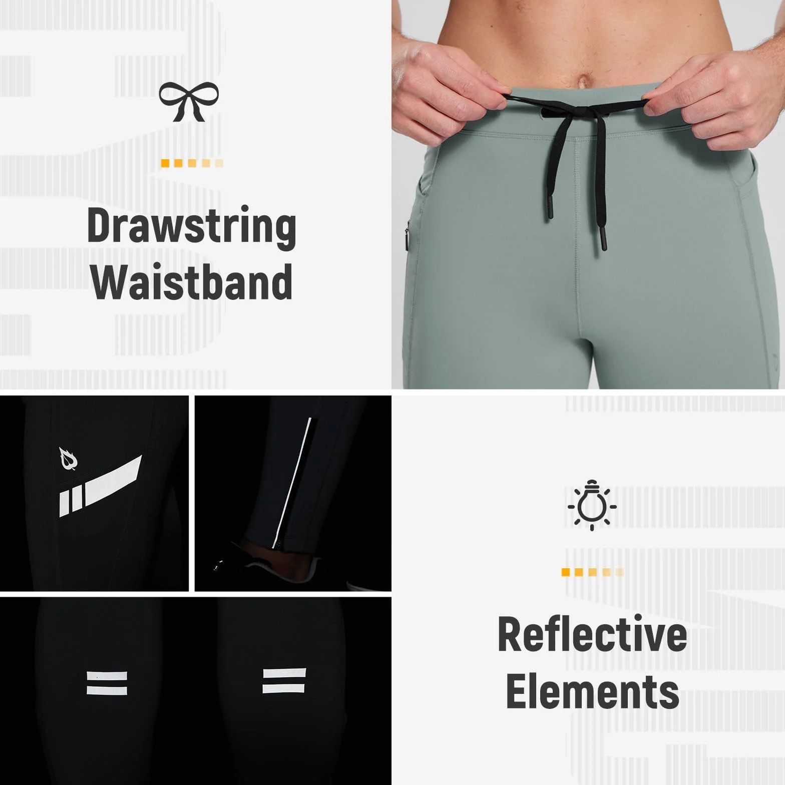 BALEAF Pantalones térmicos impermeables para hombre forro polar con bolsillos senderismo