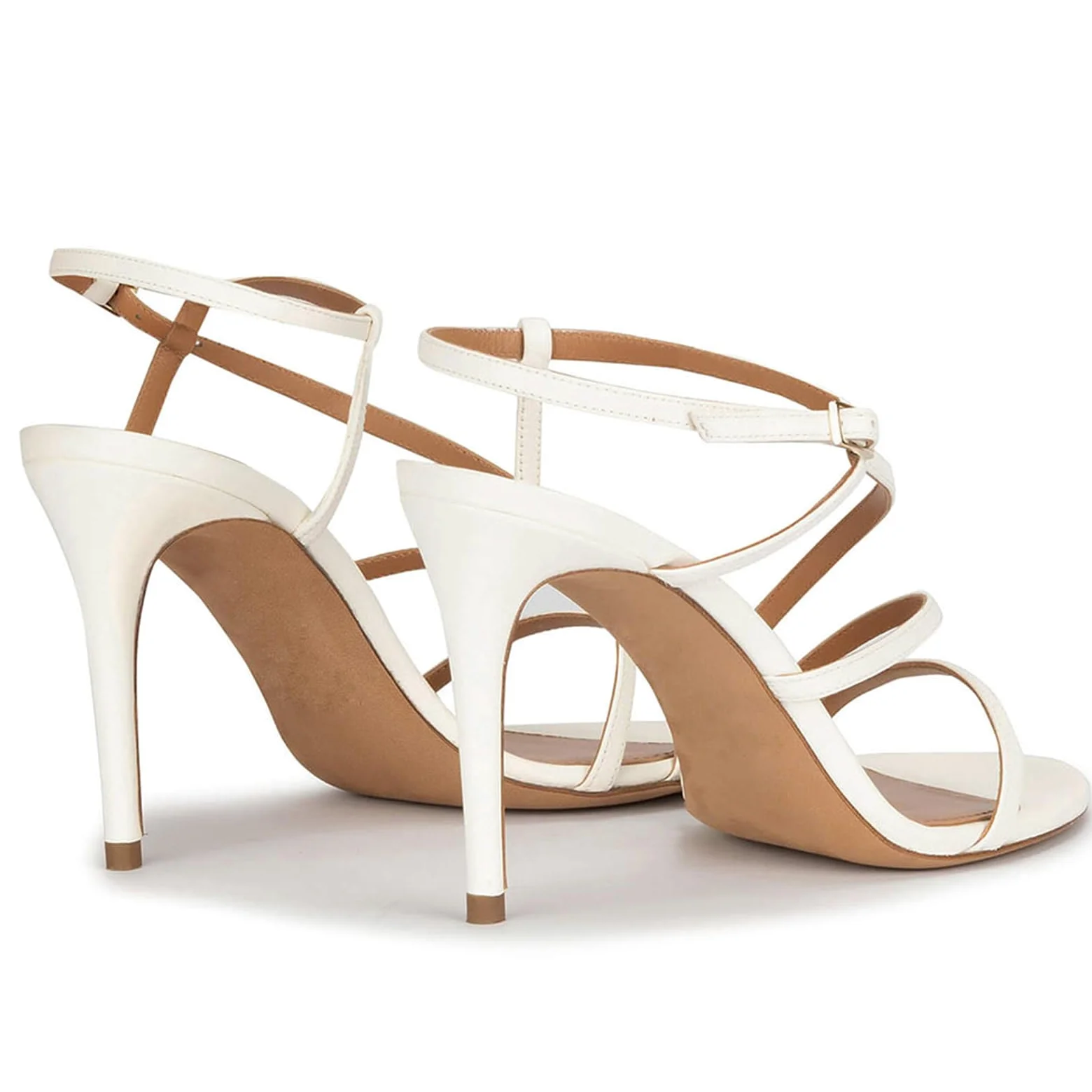 Sandalias de Tacón de Aguja con Punta Abierta para Mujer, con Tiras y Punta Redonda Sexys,Zapatos de Verano Cómodos y Elegantes para Fiestas de Graduación y Graduación