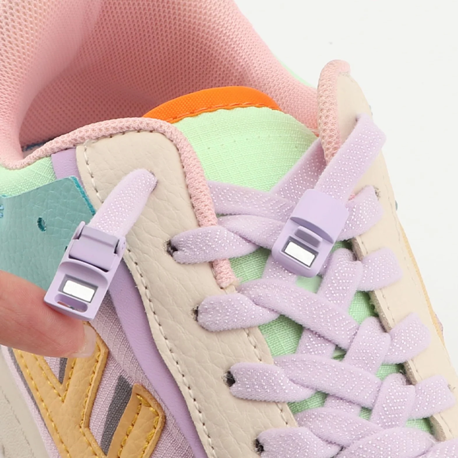 5 pares de cordones elásticos planos sin for zapatillas deportivas, goma Para Zapatillas Deportivas
