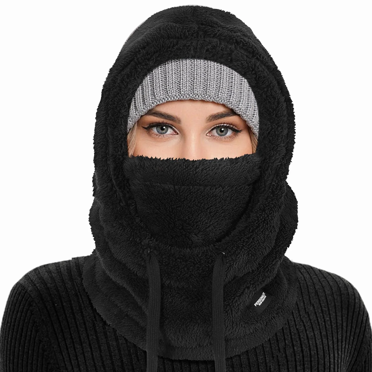 Pasamontañas Térmicos de Invierno, Multifuncional Prueba de Viento Cálido Forro Polar Máscara De Esquí Mascarilla Moto, Gorro Cálido Invierno Bufanda para Mujeres Hombres Deportes Aire Libre