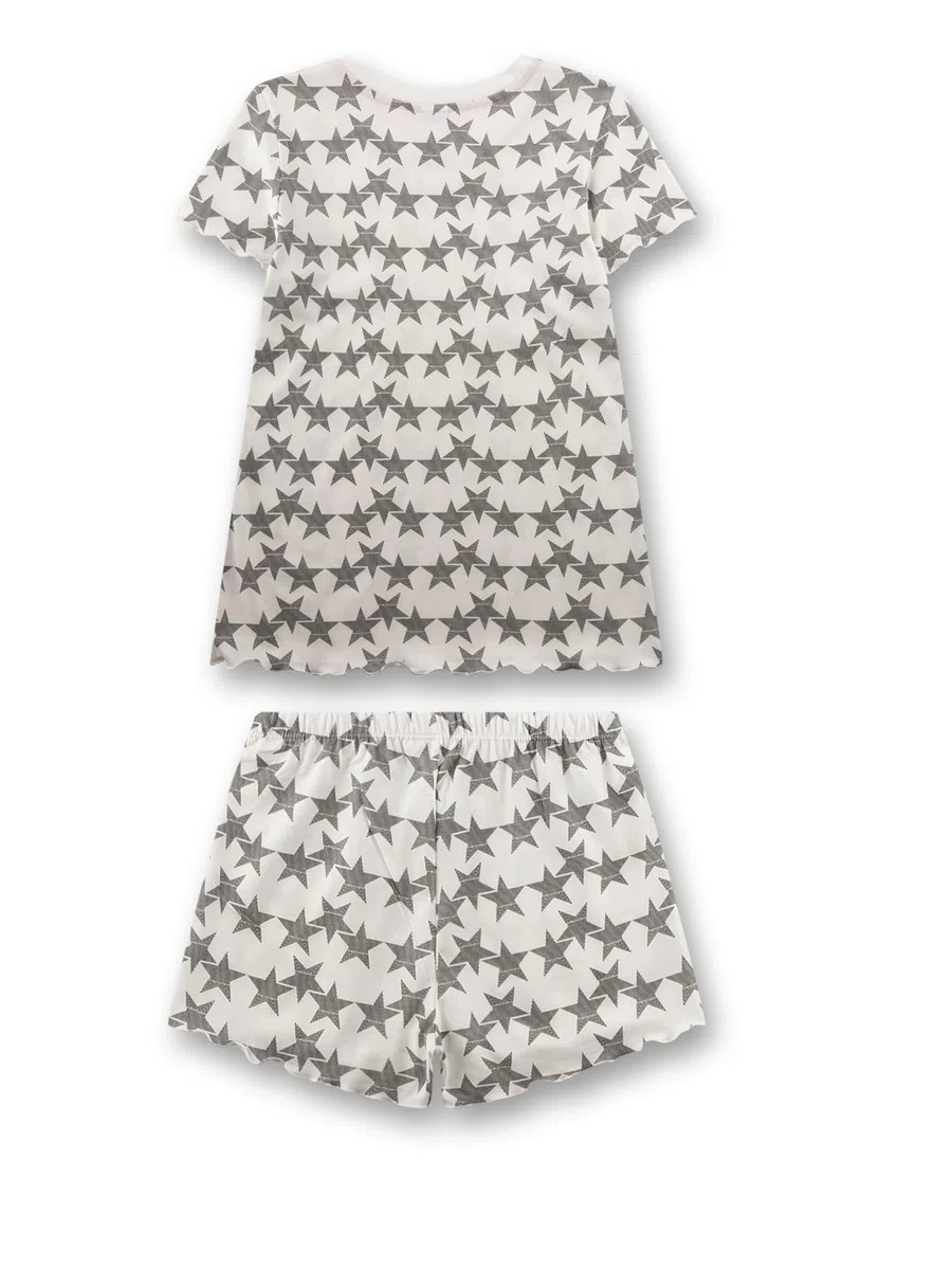 Sanetta 246075 Juego de Pijama, Beige, 128 cm para Niñas