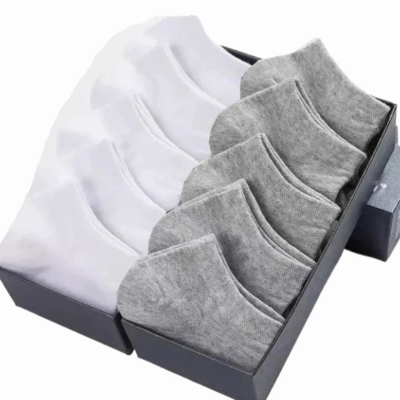Calcetines tobilleros de algodón y poliéster for mujer | Calcetines Deportivos Mujer Multicolor 5/10 Pares: Calcetines Tobilleros De Algodón Transpirable