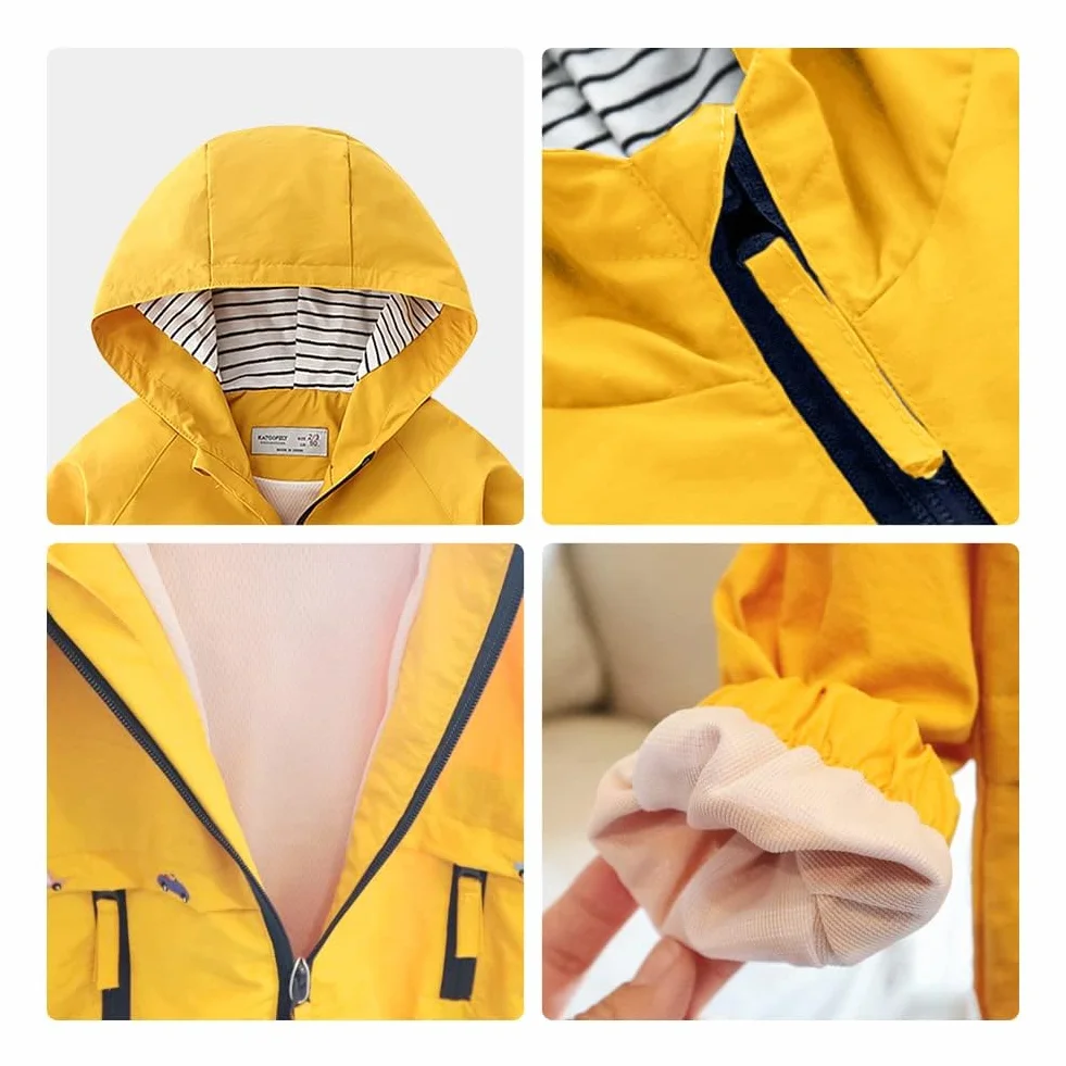 Volunboy Chaqueta Cortavientos Niños Abrigo Prueba Viento Cazadora