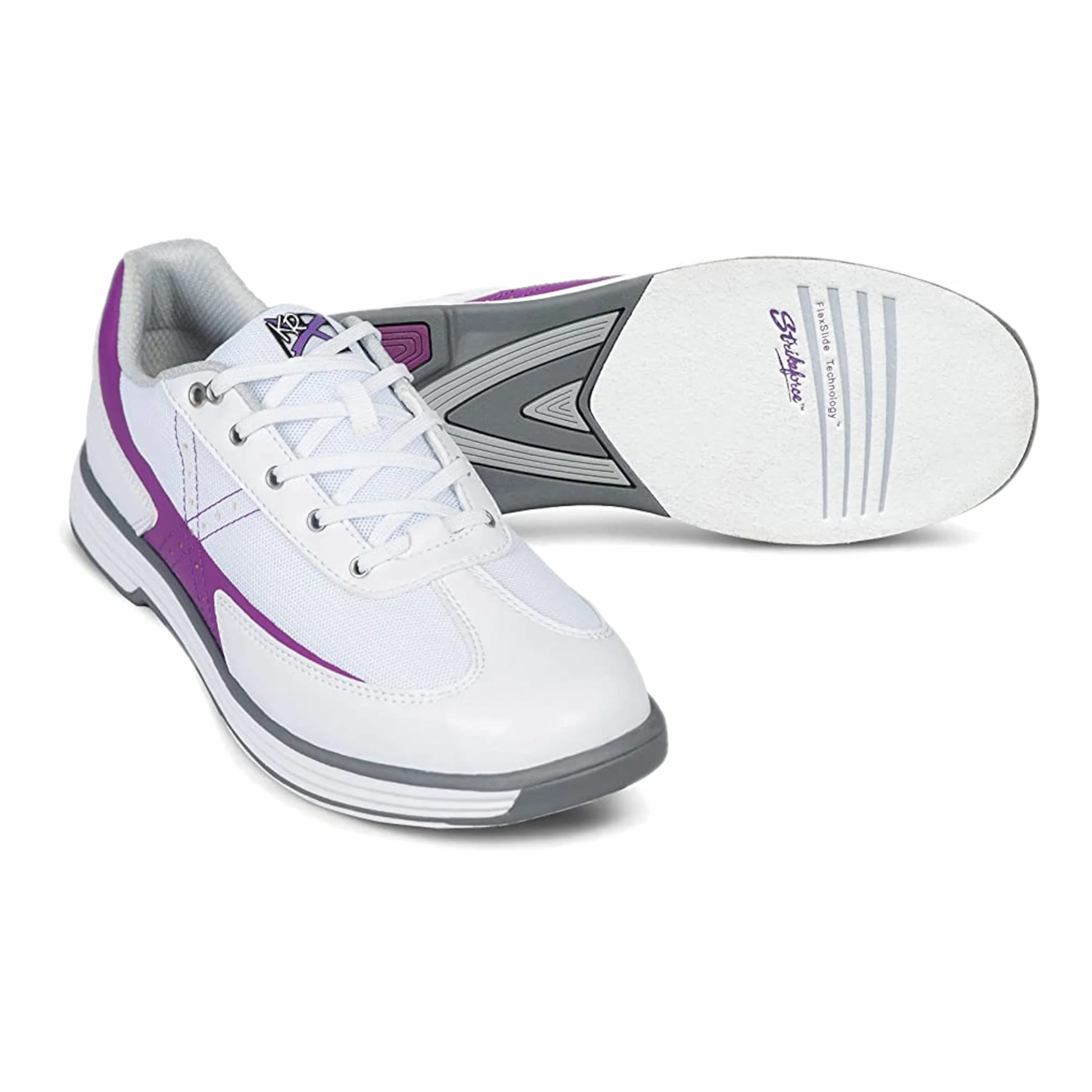 EMAX KR Strikeforce Flex Zapatos de Bolos Mujer Blanco Uva Talla 36-41