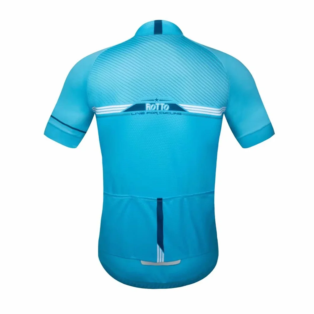 ROTTO Maillot Ciclismo Hombre Manga Corta MTB Serie de línea Simple