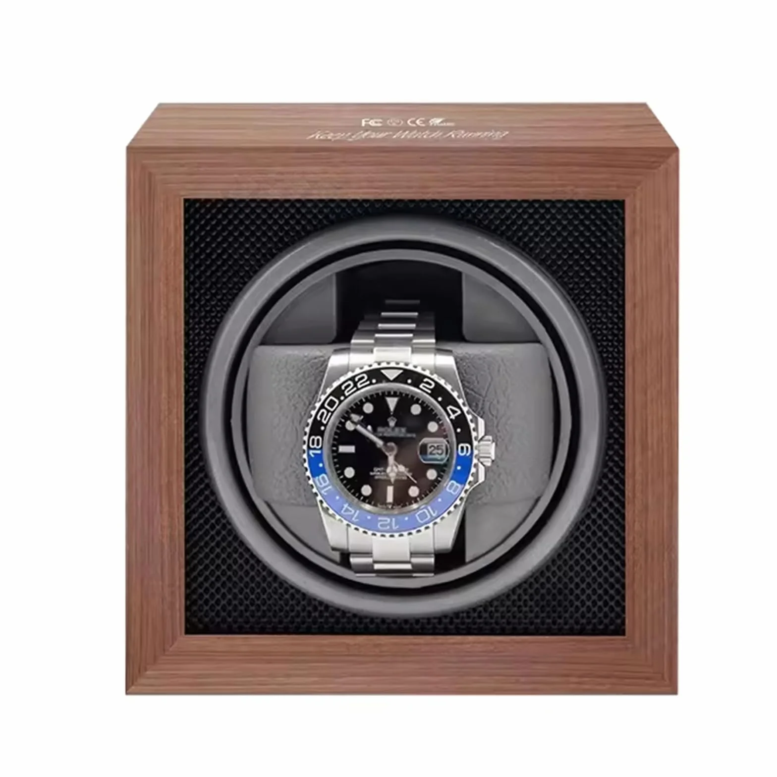 Caja Enrolladora De Relojes Automática para 1, 2 O 4 Relojes: Motor Silencioso, 4 Modos De Rotación Y Luz LED Azul 1Watch
