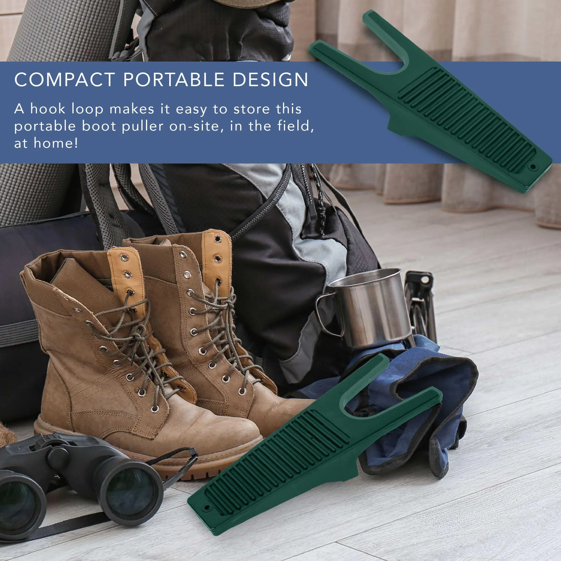 HEFTMAN Boot Jack - 2 removedores de botas de agua resistentes, Green, Talla única