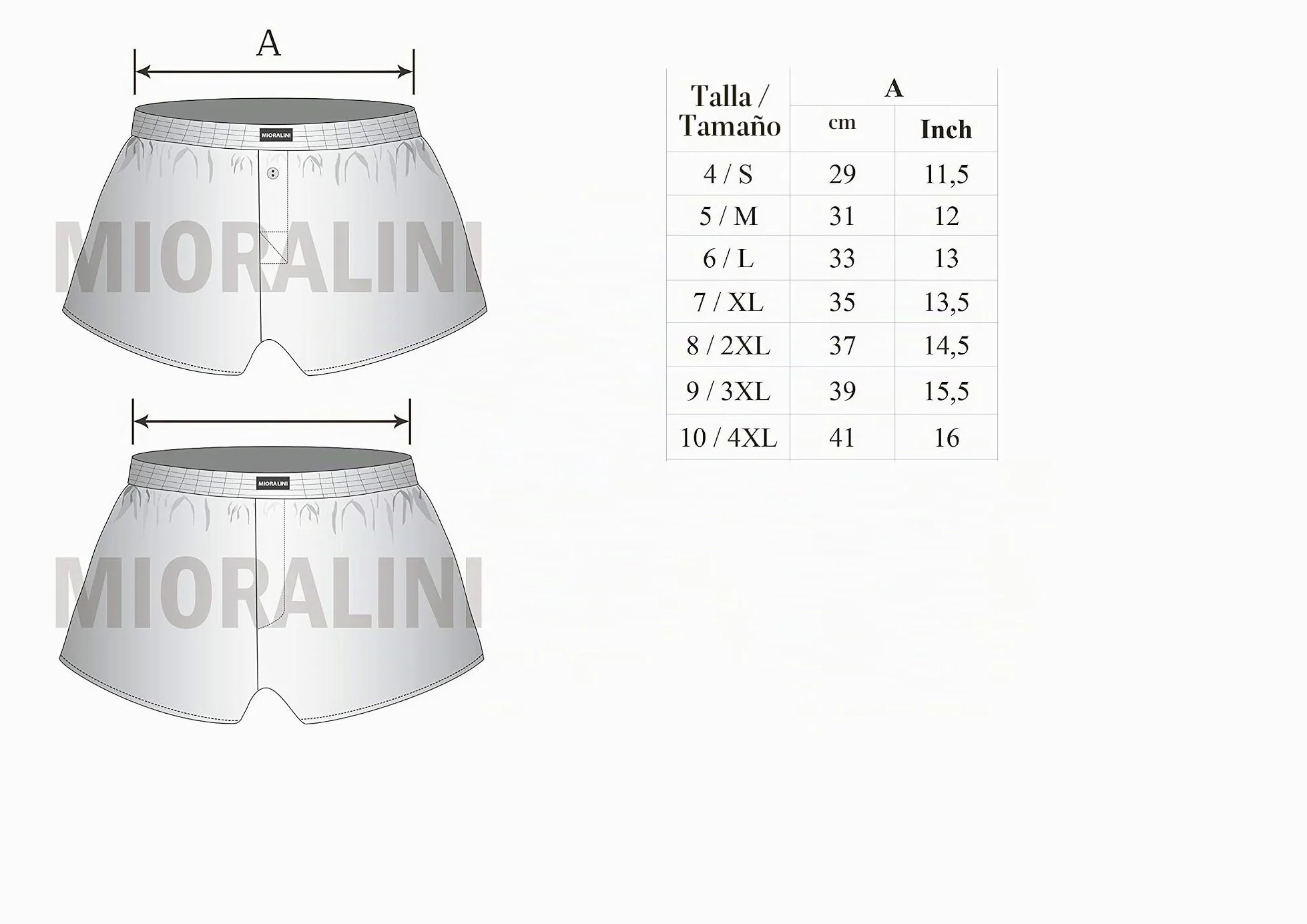 MioRalini 10 Calzoncillos con y sin intervención y botón, 100% algodón Suave Talla 4-10