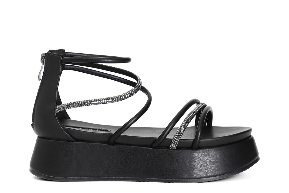 CAFèNOIR - Sandalias Asimétricas Con Mignons, Para Mujer