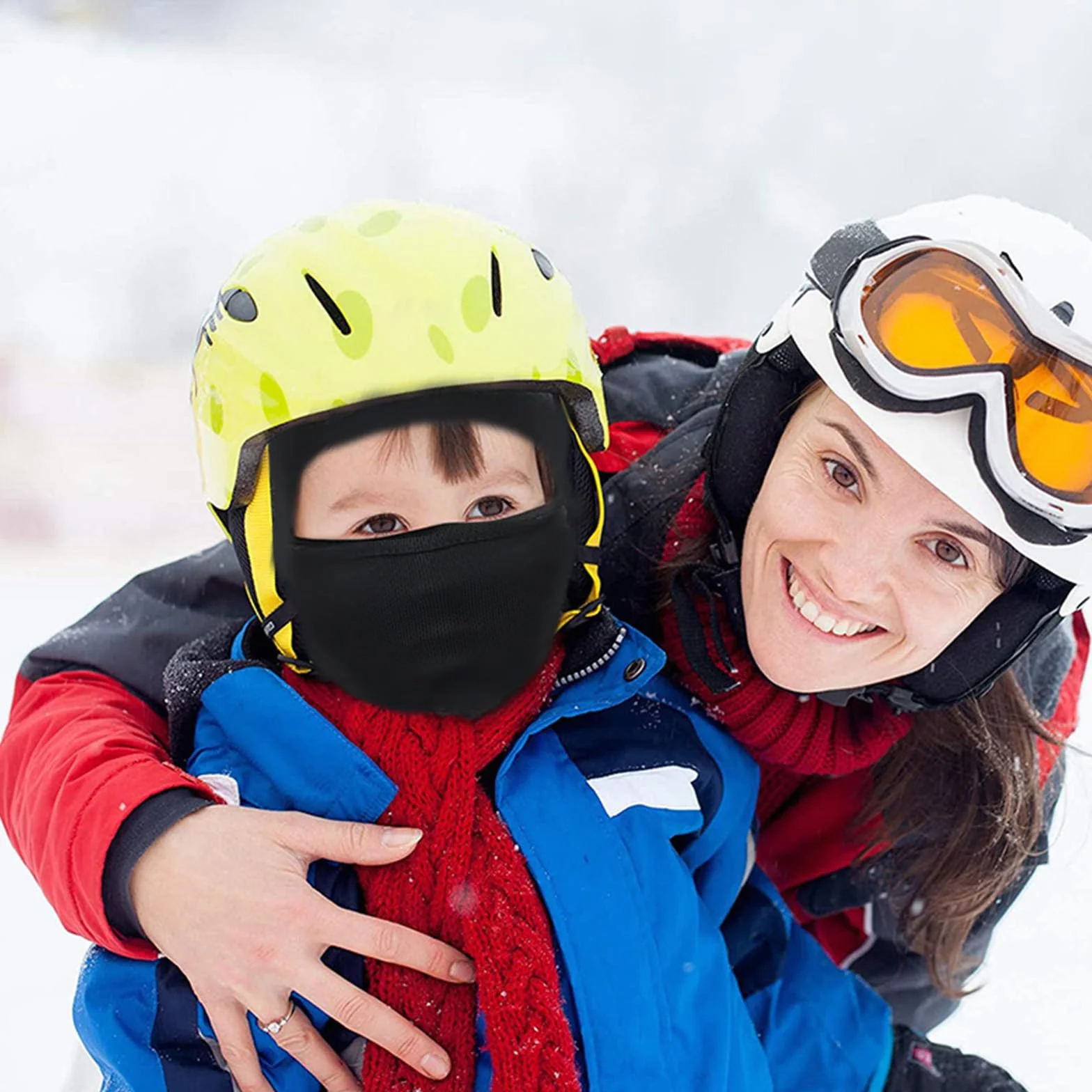 Pasamontañas térmico niños 3 piezas multifuncional prueba viento ajustable esquí ciclismo