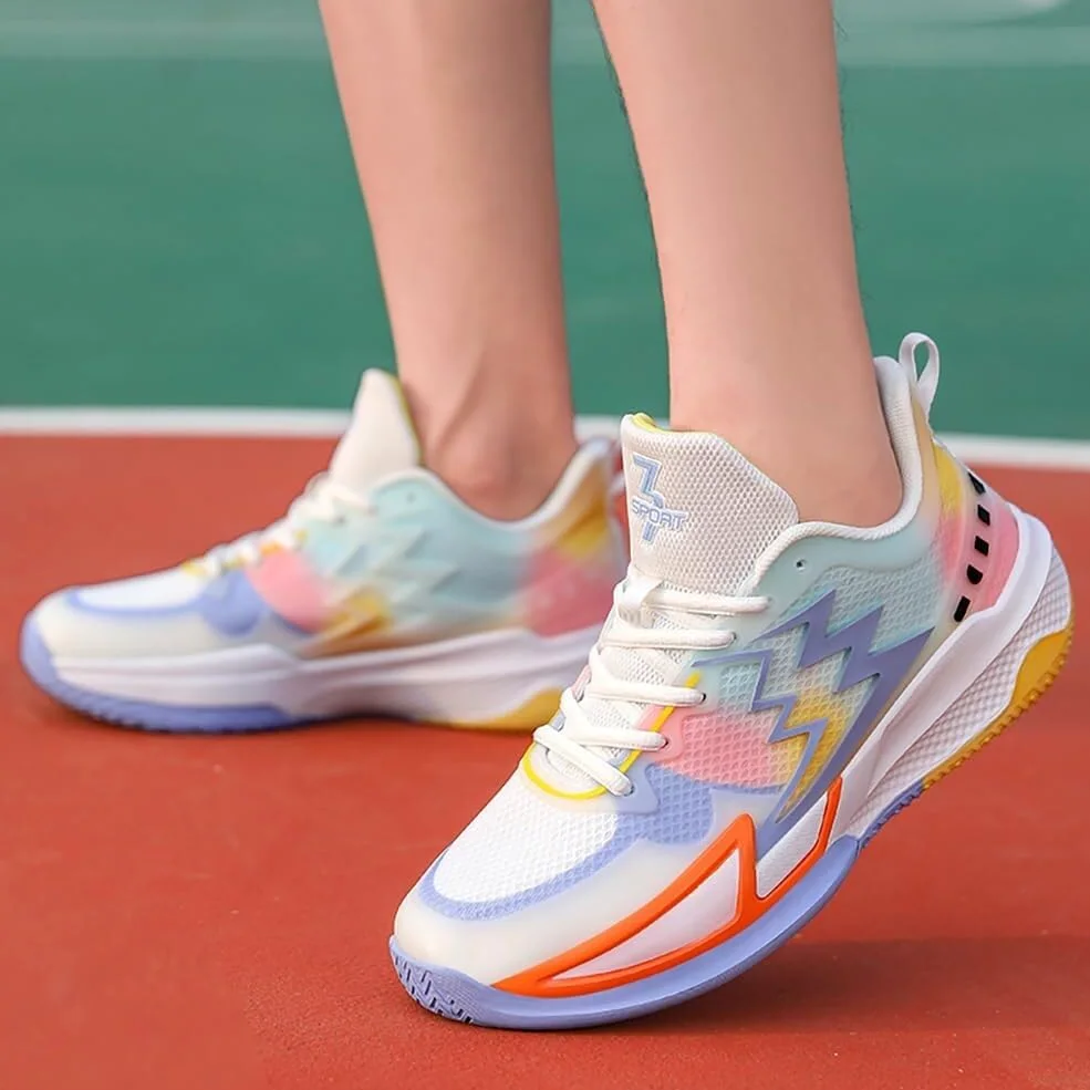 Genérico Zapatillas de Baloncesto Unisex Que absorben los Golpes, Transpirables, Desgaste y Antideslizantes, Zapatillas Deportivas for Estudiantes Adolescentes Zapatos para Caminar(Sky Blue-,43 EU)