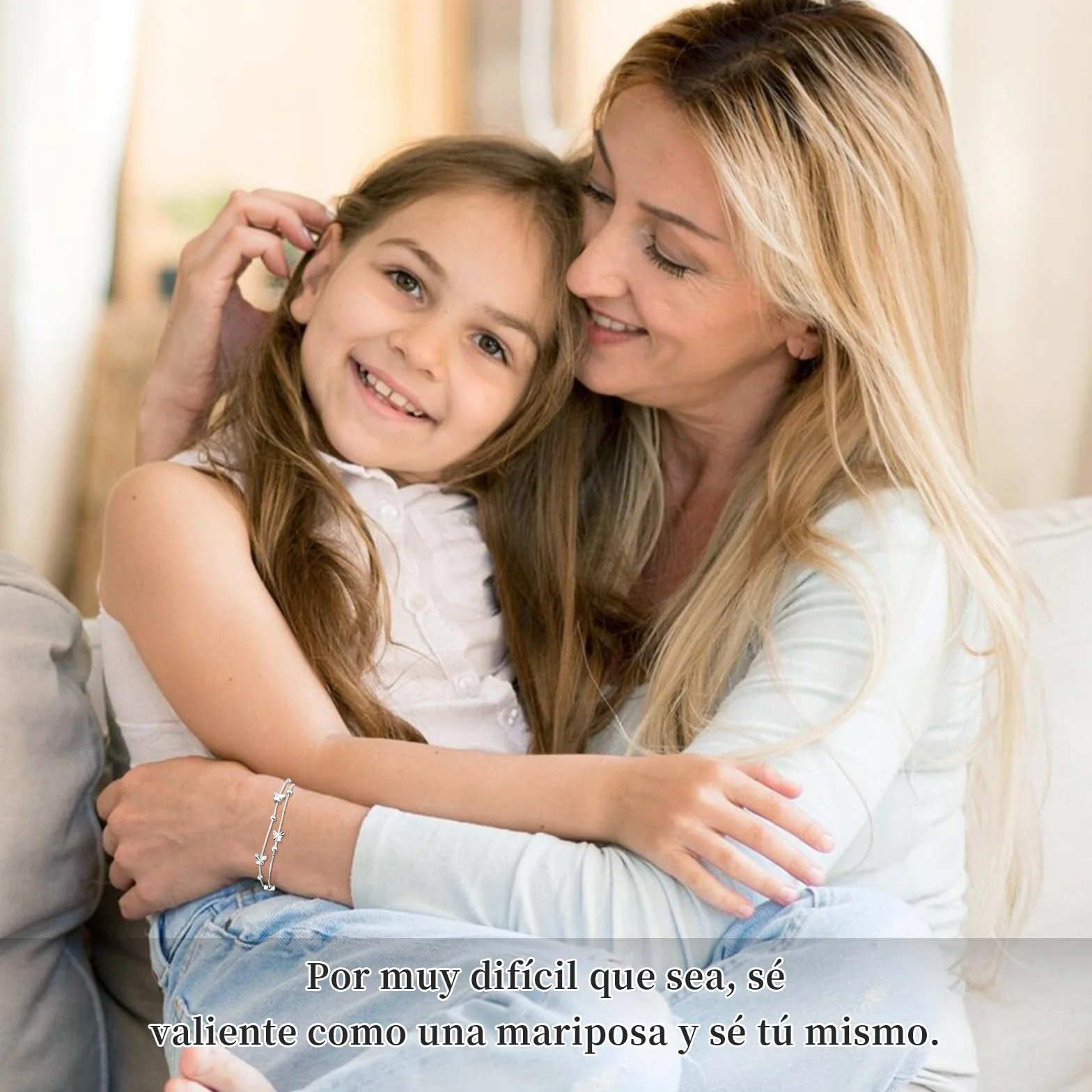 YELUWA Pulsera Plata Mujer Regalo Originales para Mujer Madre Cumpleaños Amiga Navidad