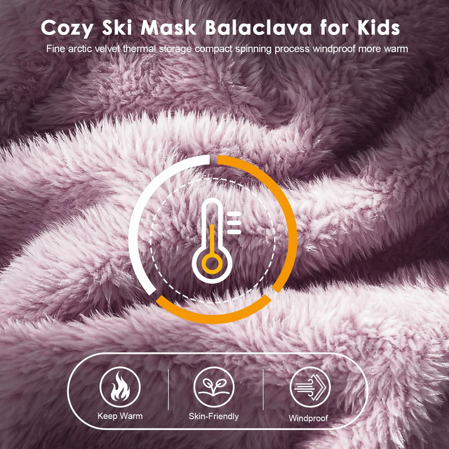 Pasamontañas Térmico Invierno Niños 3-9 Multifuncional Ajustable Máscara Esquí Ciclismo Gorro Forro Polar Cálido Cuello