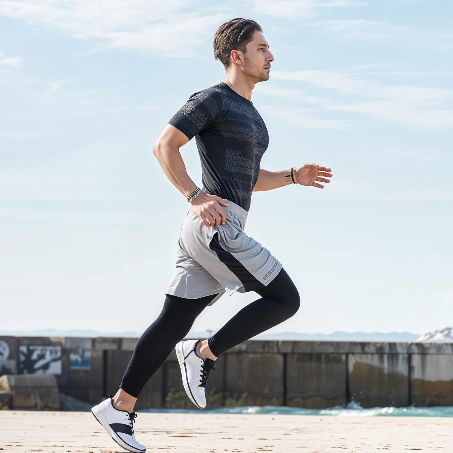 1 par de puños de compresión para las piernas, protección solar UV de verano, tobilleras largas de compresión para ciclismo, correr, baloncesto, hombres y mujeres