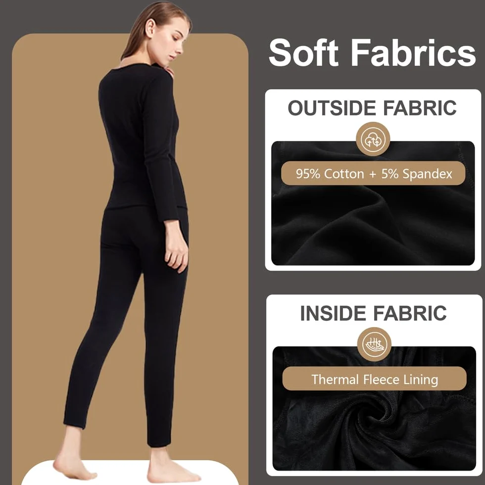 Ropa Interior Calefaccionada para Mujeres, Camiseta Y Pantalones Térmicos Eléctricos con 52 Zonas De Calefacción Y 3 Configuraciones De Temperatura para Esquiar