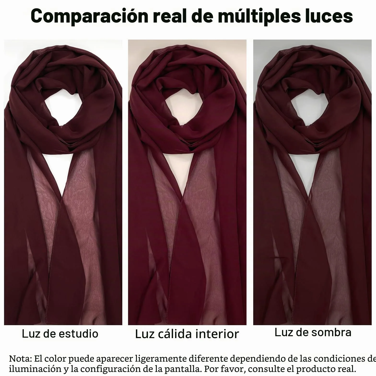 Chal Seda Chiffon Mujer Bufanda Pañuelo Moda Boda Fiesta