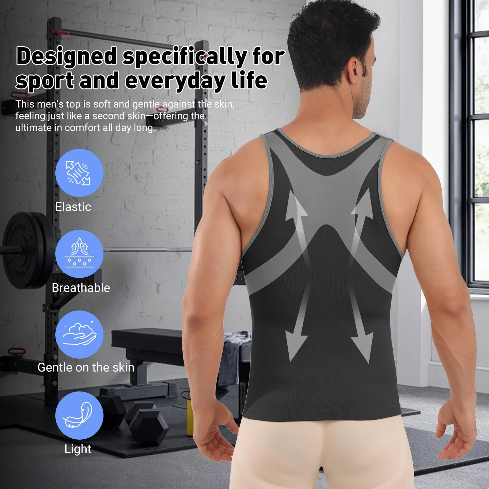 MEETWEE Camiseta Tirantes Hombre Camiseta de Manga Corta para Hombre,Deportiva de Verano para Gimnasio Fitness de Secado Rápido Transpirable Camiseta de Entrenamiento Funcional