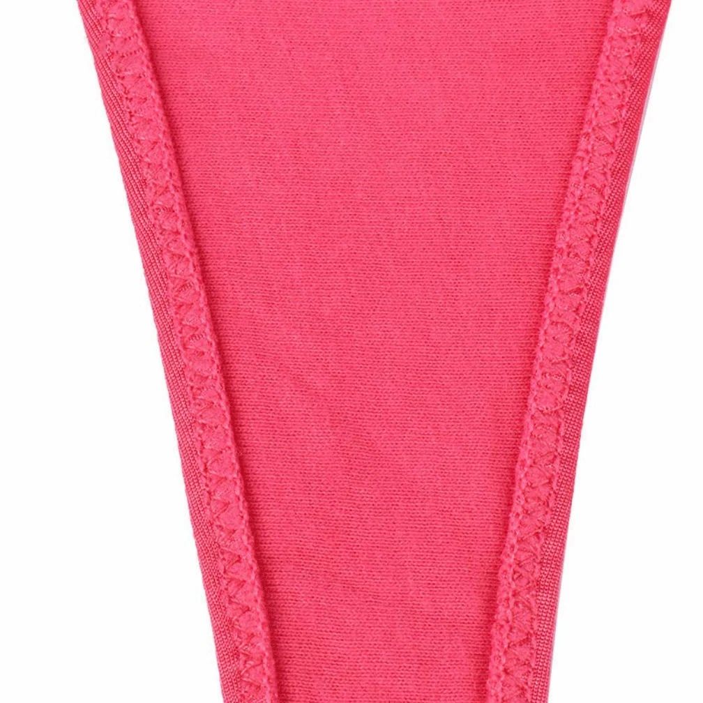 Sin marca Tanga de Encaje Sexy, algodón cómodo para Mujer, Cintura Baja, Calzoncillos Rojos (Talla: L)